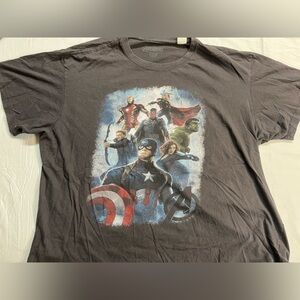 Avengers Graphic T Shirt 3XL Gray Marvel